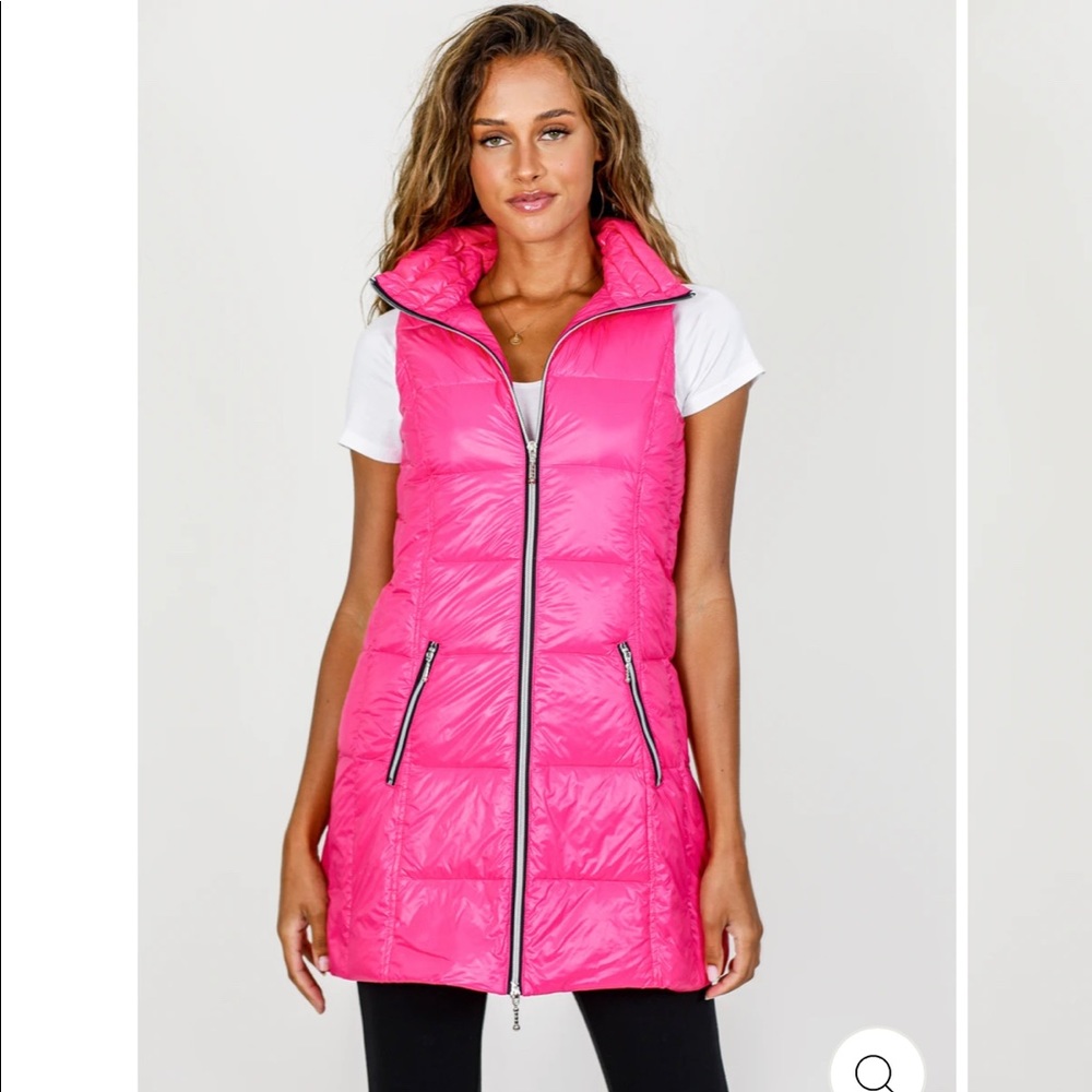 LONG NYLON DOWN VEST